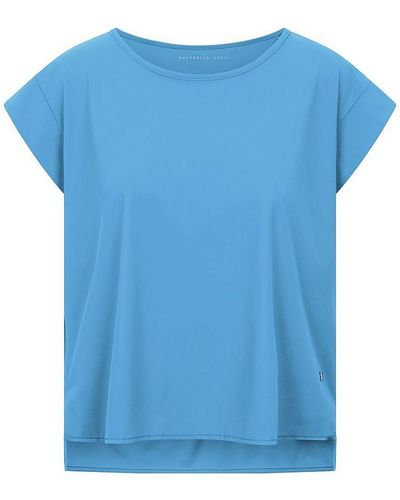 Peter Hahn Raffaello rossi - rundhals-shirt grit, , gr. 38, kunstfaser - Blau
