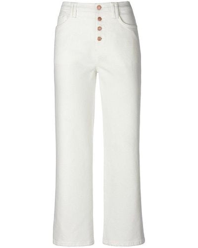 DAY.LIKE Slim fit-7/8-jeans, , gr. 22, baumwolle - Weiß