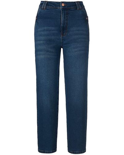 DAY.LIKE Slim fit-7/8-jeans, , gr. 40, baumwolle - Blau