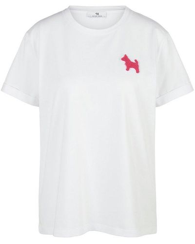 Peter Hahn Rundhals-shirt, , gr. 38, baumwolle - Weiß