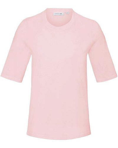 Lacoste Rundhals-shirt mit langem 1/2-arm, , gr. 36, baumwolle - Pink