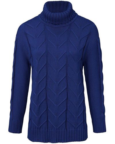 Looxent Rollkragen-Pullover blau