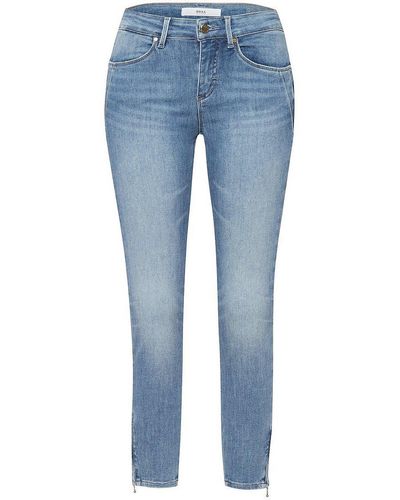 Peter Hahn Brax - 7/8-jeans, , gr. 22, baumwolle - Blau
