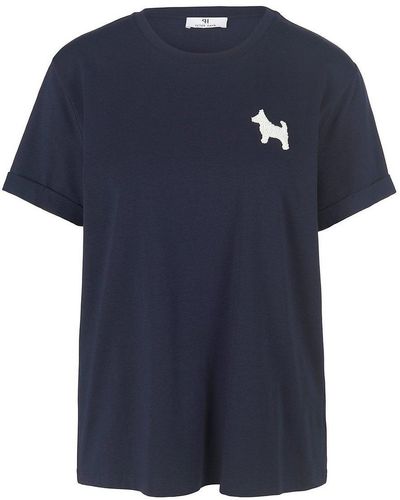 Peter Hahn Rundhals-shirt, , gr. 40, baumwolle - Blau