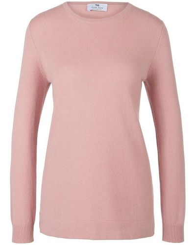 Peter Hahn Rundhals-pullover aus 100% premium-kaschmir, , gr. 40, kaschmir - Pink