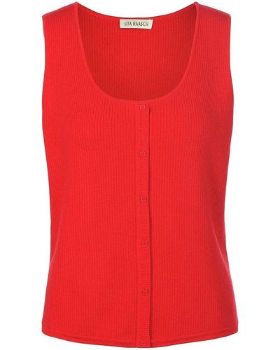 Uta Raasch Stricktop, , gr. 40, viskose - Rot