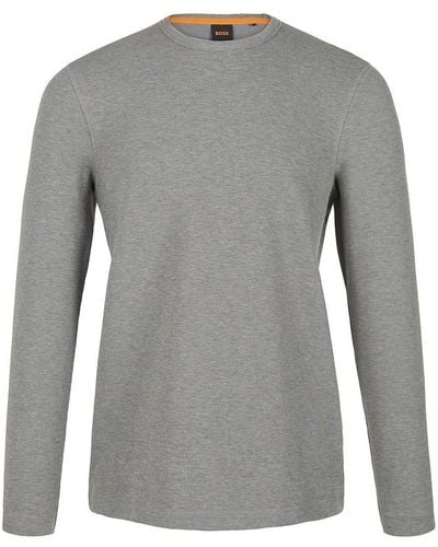 BOSS Jersey-shirt tempesto - Grau