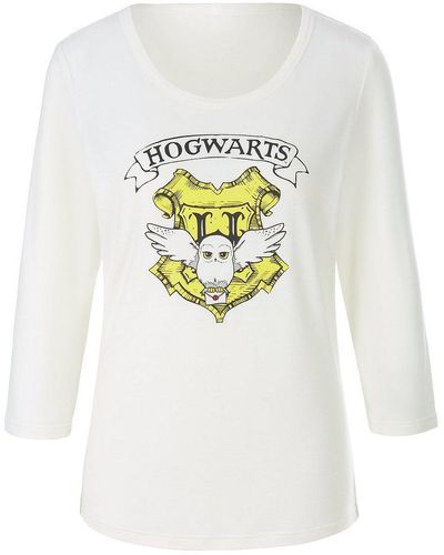 Harry Potter Rundhals-shirt, , gr. 44, viskose - Weiß