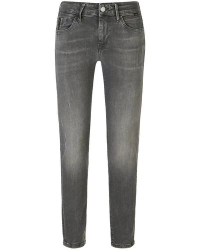 Mavi Skinny fit-jeans adrianna in inch-länge 30 - Grau