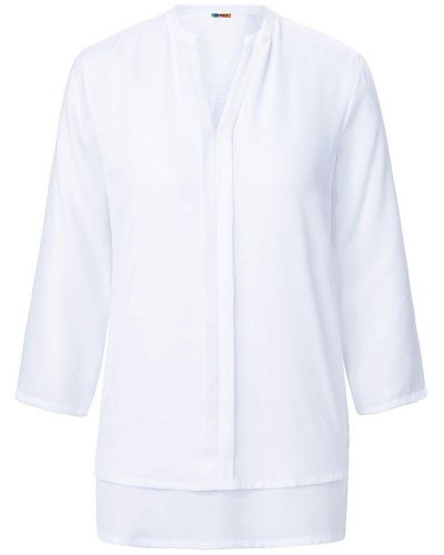 WALL London Blusen-shirt mit 3/4-arm, , gr. 44, kunstfaser - Weiß