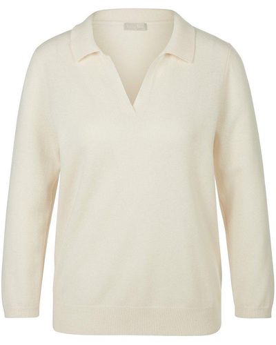 include Polo-pullover 3/4-arm - Weiß