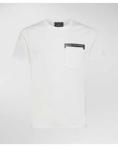 Peuterey T-Shirt mit Tasche - Weiß