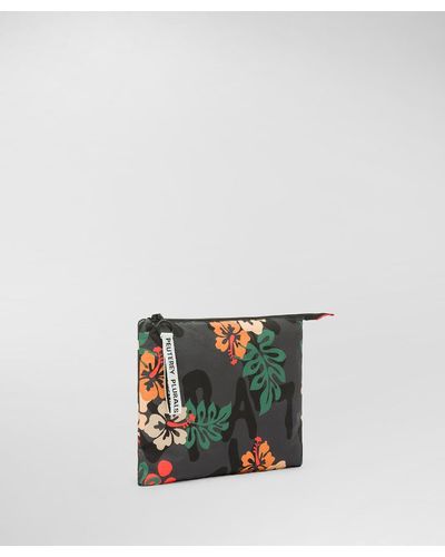 Peuterey Clutch-Tasche aus Nylon gemustert - Mehrfarbig