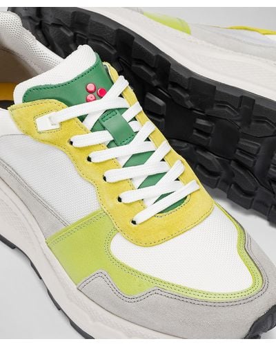 Peuterey Sneaker aus Leder mit Details aus Nylon und Nappa - Mehrfarbig