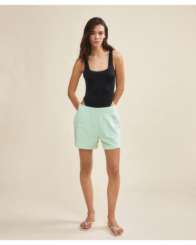 Peuterey Shorts aus weichem Baumwollfrottee - Grün