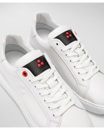 Peuterey Sneaker aus Leder mit geprägtem Logo - Weiß
