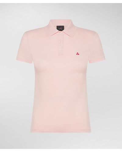 Peuterey Poloshirt aus Baumwollpiqué - Pink
