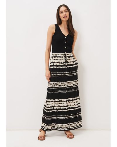 Phase Eight 's Ce Ce Tie Dye Jersey Maxi Skirt - White