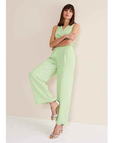 Phase Eight 's Lissia Green Wide Leg Jumpsuit