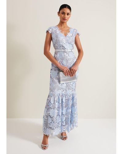 Phase Eight 's Blanche Maxi Dress - Blue