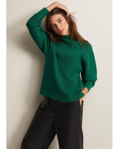 Phase Eight 's Hannah Green Ribbed Jumper