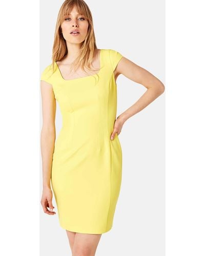 Damsel In A Dress 's Sheridan Fitted Dress - Yellow