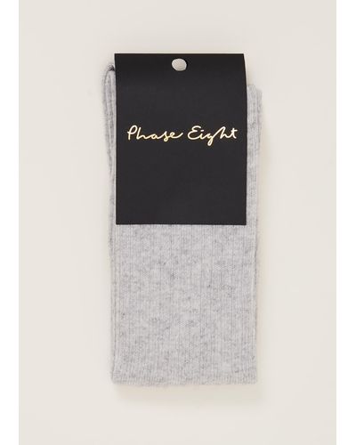 Phase Eight 's Chunky Knit Boot Socks - Black