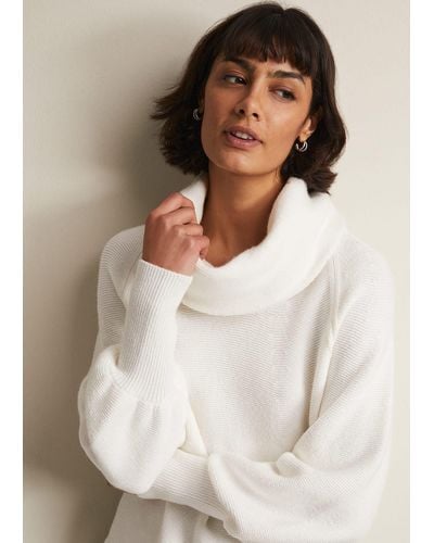 Phase Eight 's Dahlie Chunky Knit Jumper - White