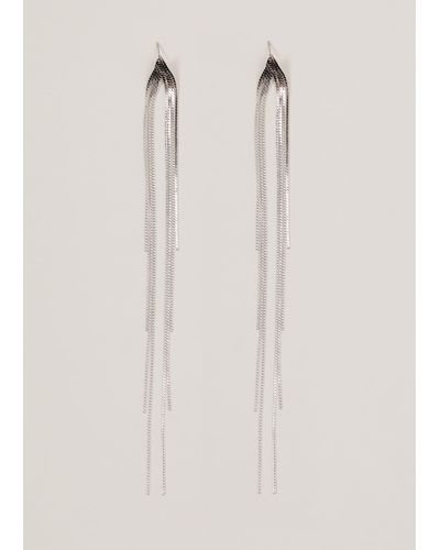 Phase Eight 's Long Chain Earrings - Natural