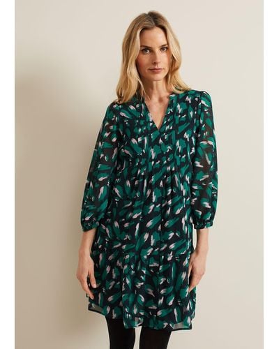 Phase Eight 's Abstract Penele Dress - Green