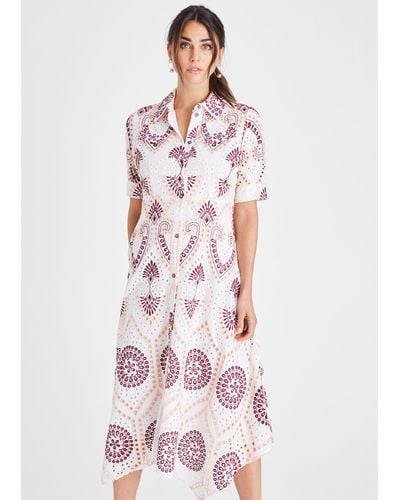 Damsel In A Dress 's Kaylor Embroidered Shirt Dress - Pink