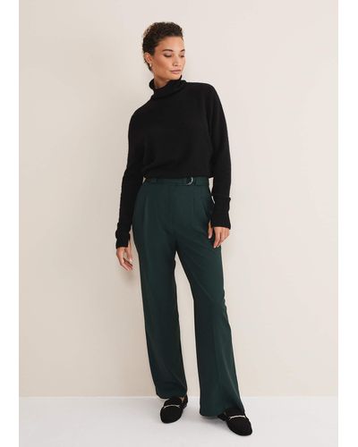 Phase Eight 's Catira Crepe Wide Leg Trousers - Multicolour