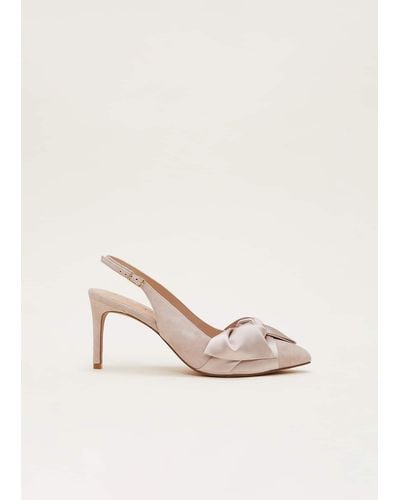 Phase Eight 's Twist Front Slingback Shoe - Natural