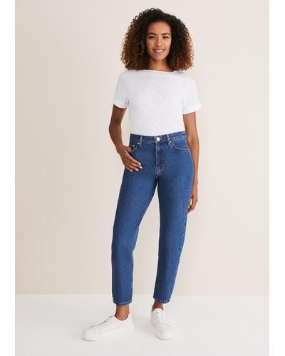 Phase Eight 's Prue Mom Jeans - Blue