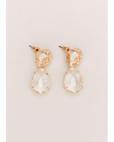 Phase Eight 's Stone Teardrop Earrings - Natural