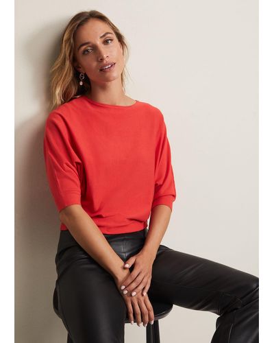 Phase Eight 's Cristine Knit Jumper - Red