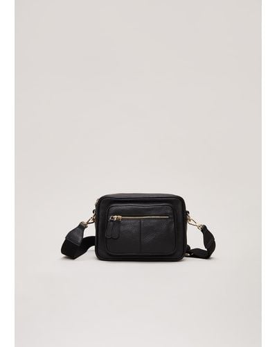 Phase Eight 's Leather Cross Body Bag - Black
