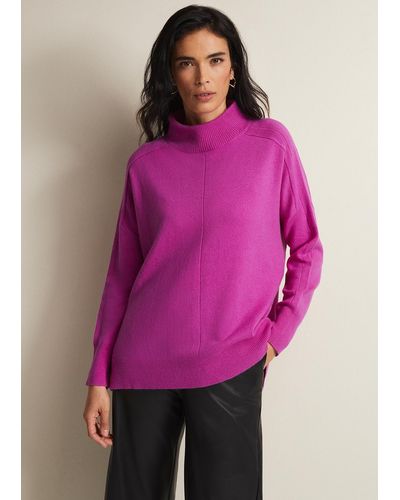 Phase Eight 's Alice Wool Cashmere Jumper - Pink