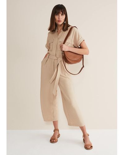 Phase Eight 's Lyla Stone Wide Leg Jumpsuit - Natural