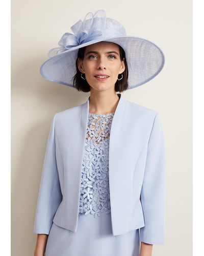 Phase Eight 's Layered Bow Hat - Blue