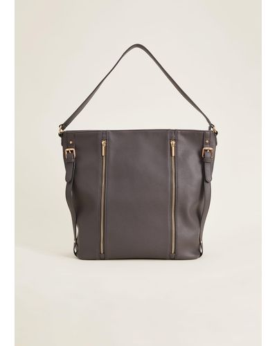 Phase Eight 's Janessa Slouch Bag - Grey
