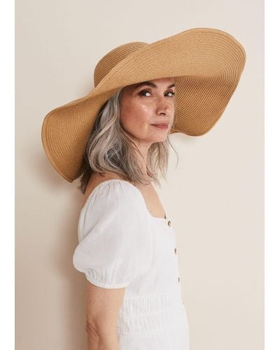 Phase Eight 's Oversized Straw Hat - Natural
