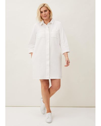 Phase Eight 's Katie Denim Dress - White