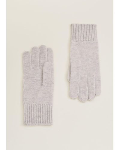 Phase Eight 's Wool Cashmere Gloves - Natural