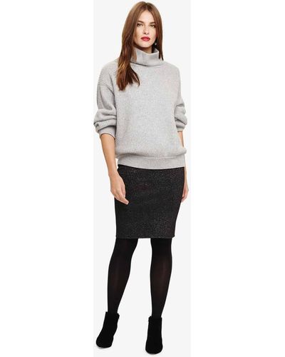 Phase Eight 's Sammie Shimmer Knitted Skirt - Black