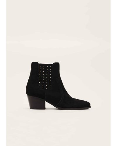 Phase Eight 's Cowboy Ankle Boot - Black