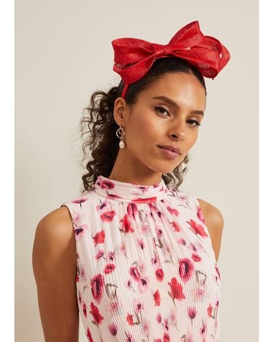Phase Eight 's Bow Twist Headband - Red