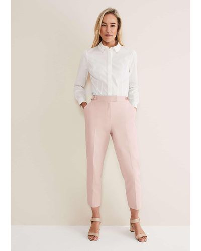 Phase Eight 's Ulrica Straight Leg Trousers - Pink