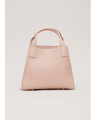 Phase Eight 's Mini Leather Tote Bag - Natural