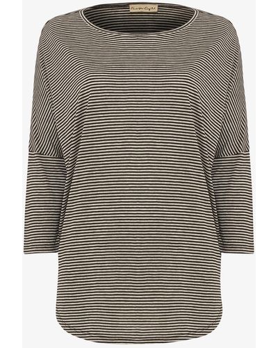 Phase Eight 's Catrina Striped Top - Grey